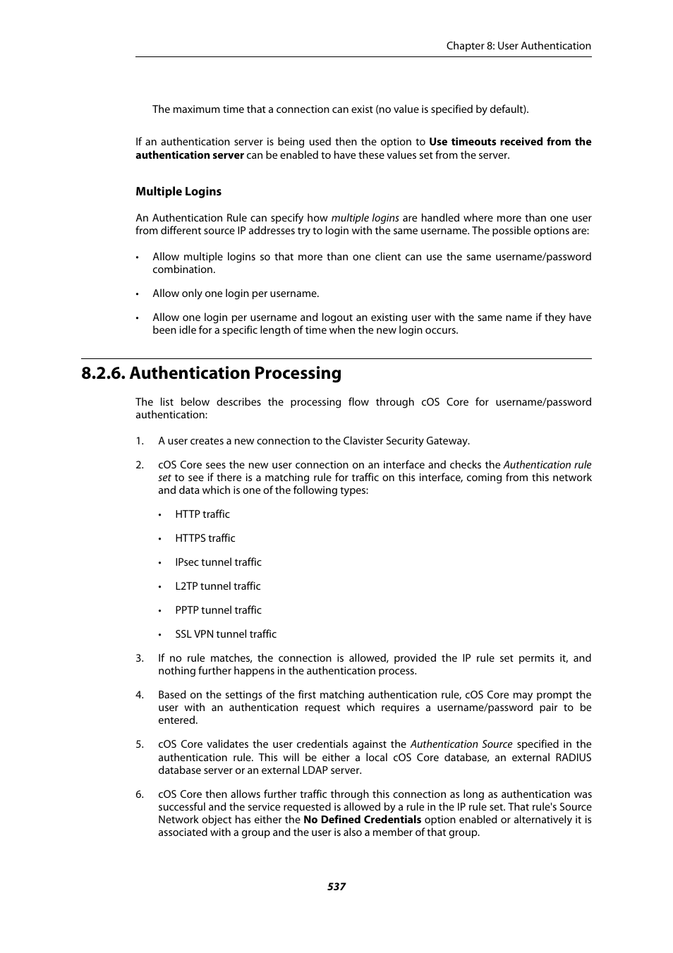 Authentication processing | Amer Networks E5Web GUI User Manual | Page 537 / 777