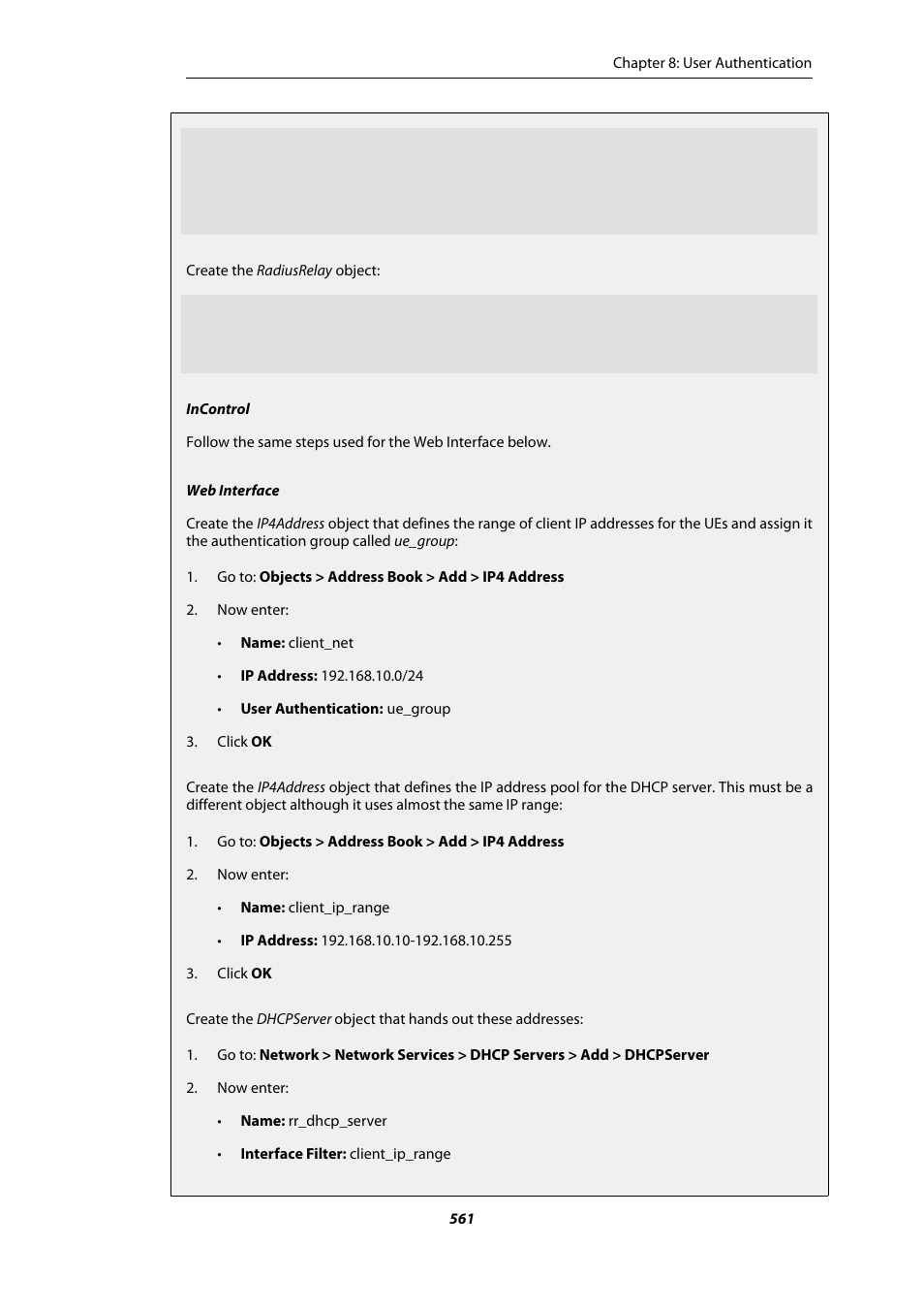 Amer Networks E5Web GUI User Manual | Page 561 / 777