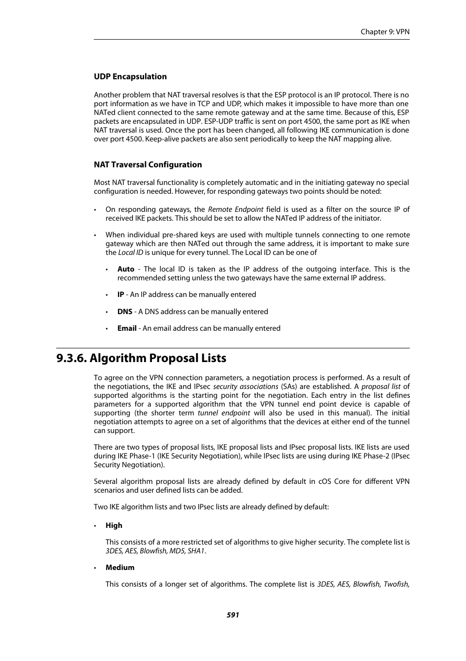 Algorithm proposal lists | Amer Networks E5Web GUI User Manual | Page 591 / 777