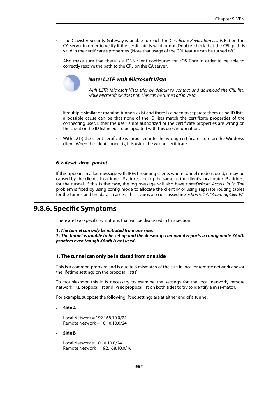 Specific symptoms | Amer Networks E5Web GUI User Manual | Page 654 / 777
