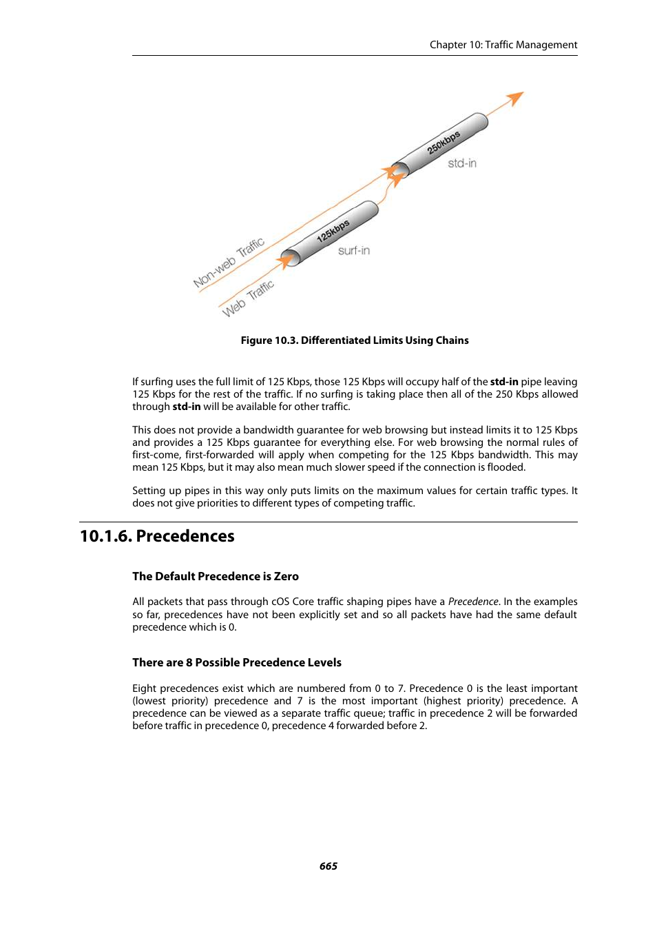 Precedences, Differentiated limits using chains | Amer Networks E5Web GUI User Manual | Page 665 / 777