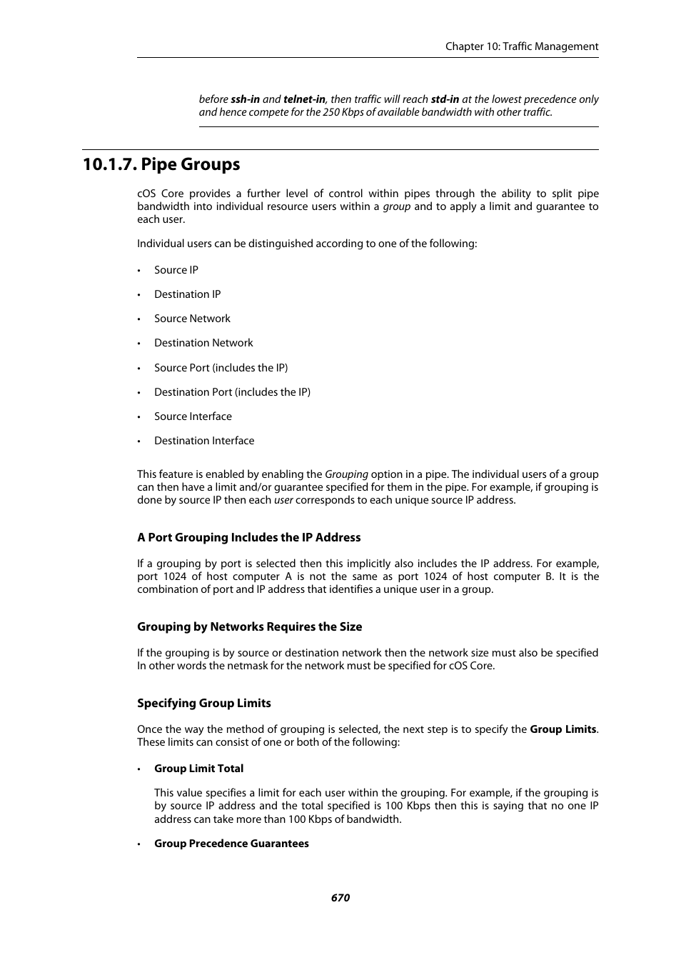 Pipe groups | Amer Networks E5Web GUI User Manual | Page 670 / 777