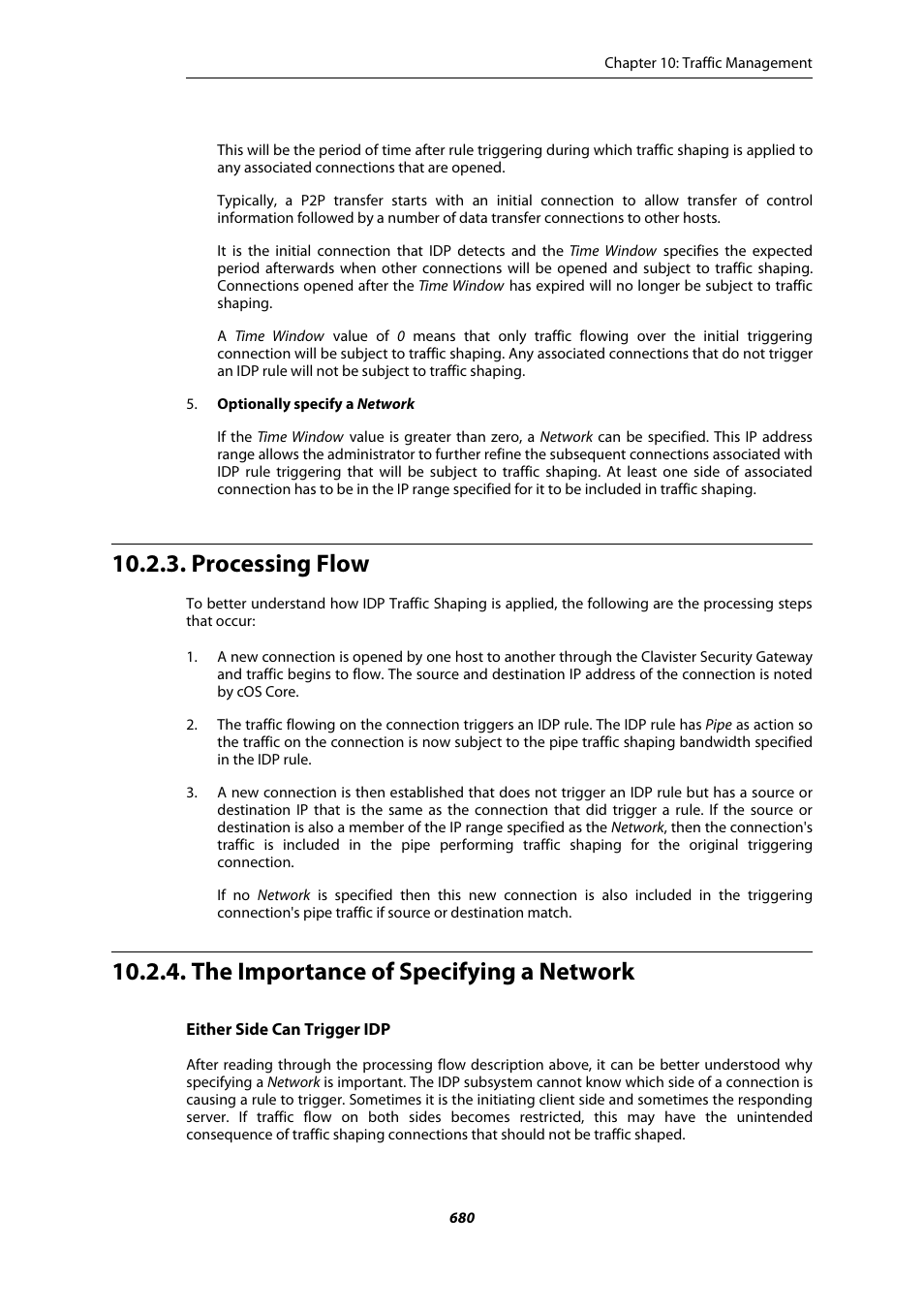 Processing flow, The importance of specifying a network | Amer Networks E5Web GUI User Manual | Page 680 / 777