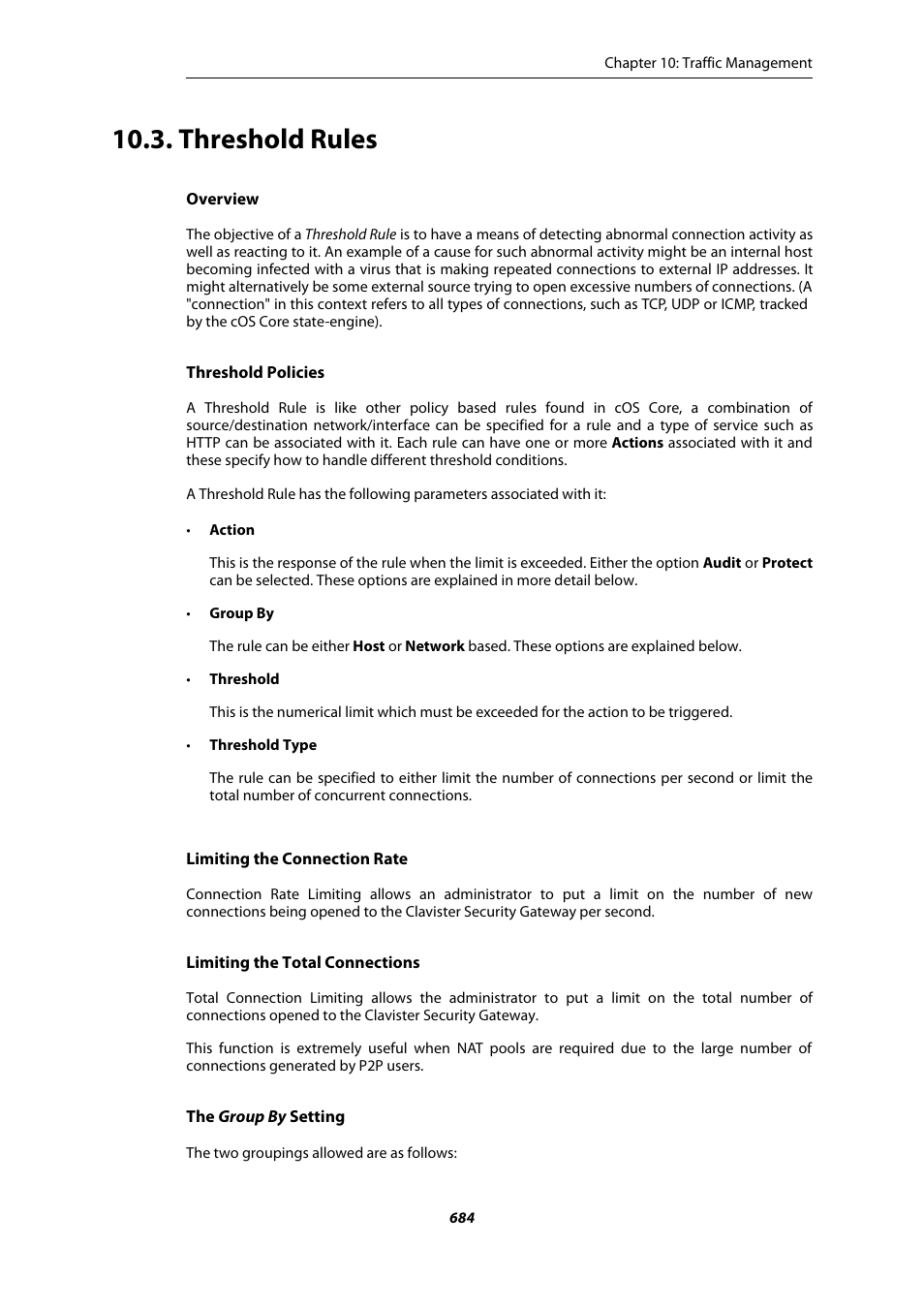 Threshold rules | Amer Networks E5Web GUI User Manual | Page 684 / 777