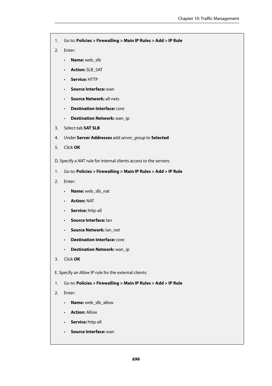 Amer Networks E5Web GUI User Manual | Page 696 / 777