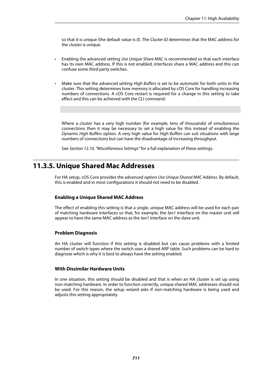 Unique shared mac addresses | Amer Networks E5Web GUI User Manual | Page 711 / 777
