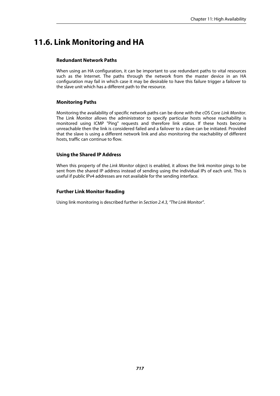Link monitoring and ha | Amer Networks E5Web GUI User Manual | Page 717 / 777