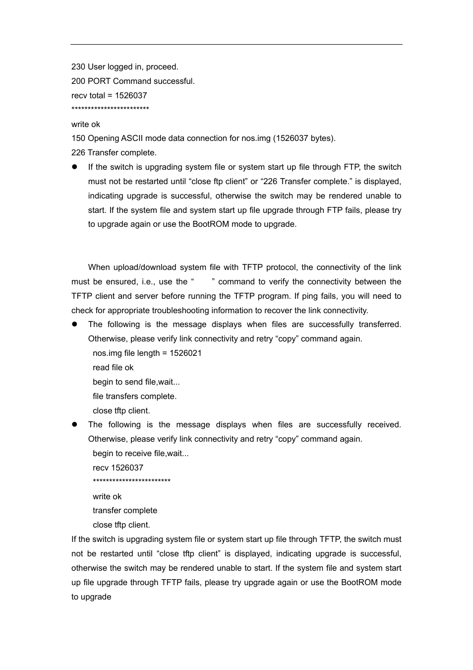 2 tftp troubleshooting | Accton Technology ES4626 User Manual | Page 102 / 853