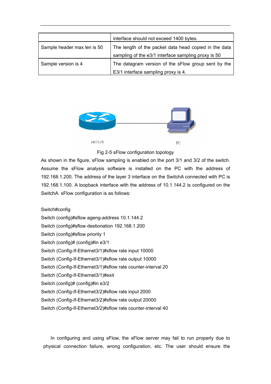 4 sflow examples, 5 sflow troubleshooting | Accton Technology ES4626 User Manual | Page 116 / 853