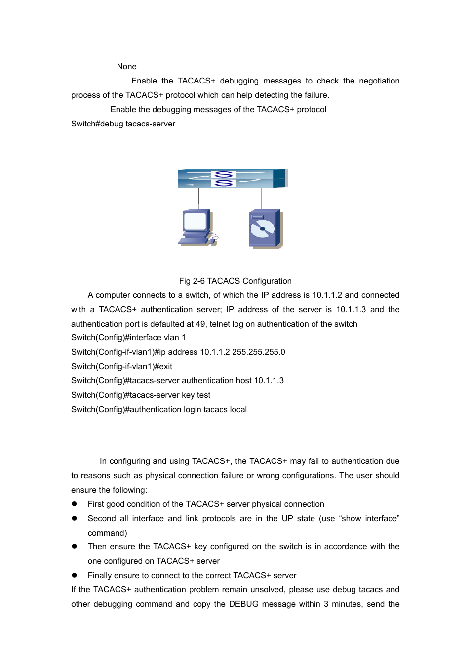 4 typical tacacs+ scenarios, 5 tacacs+ troubleshooting | Accton Technology ES4626 User Manual | Page 120 / 853