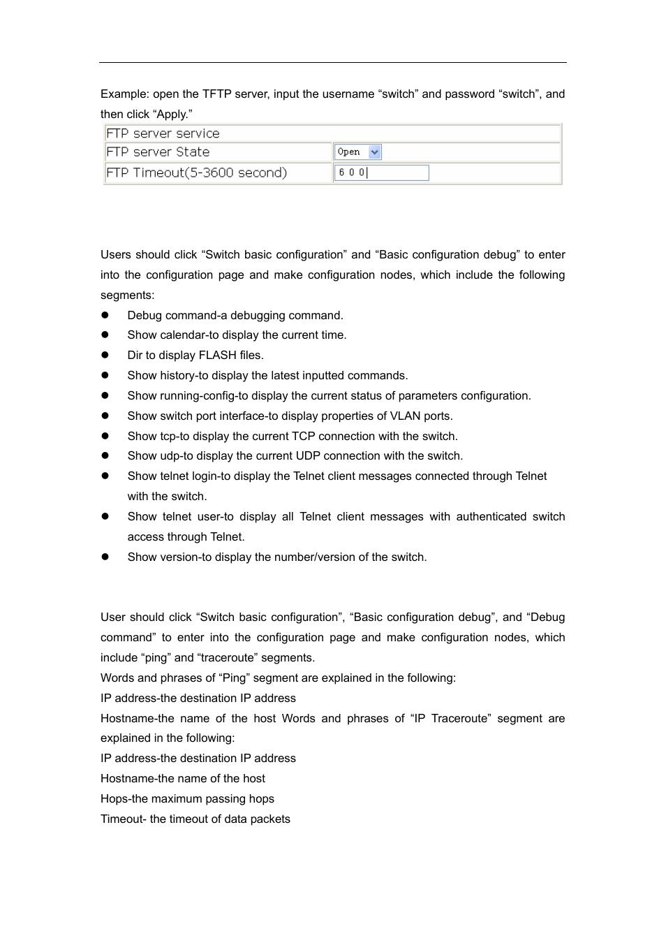 4 monitor and debug command, 1 debug command | Accton Technology ES4626 User Manual | Page 127 / 853