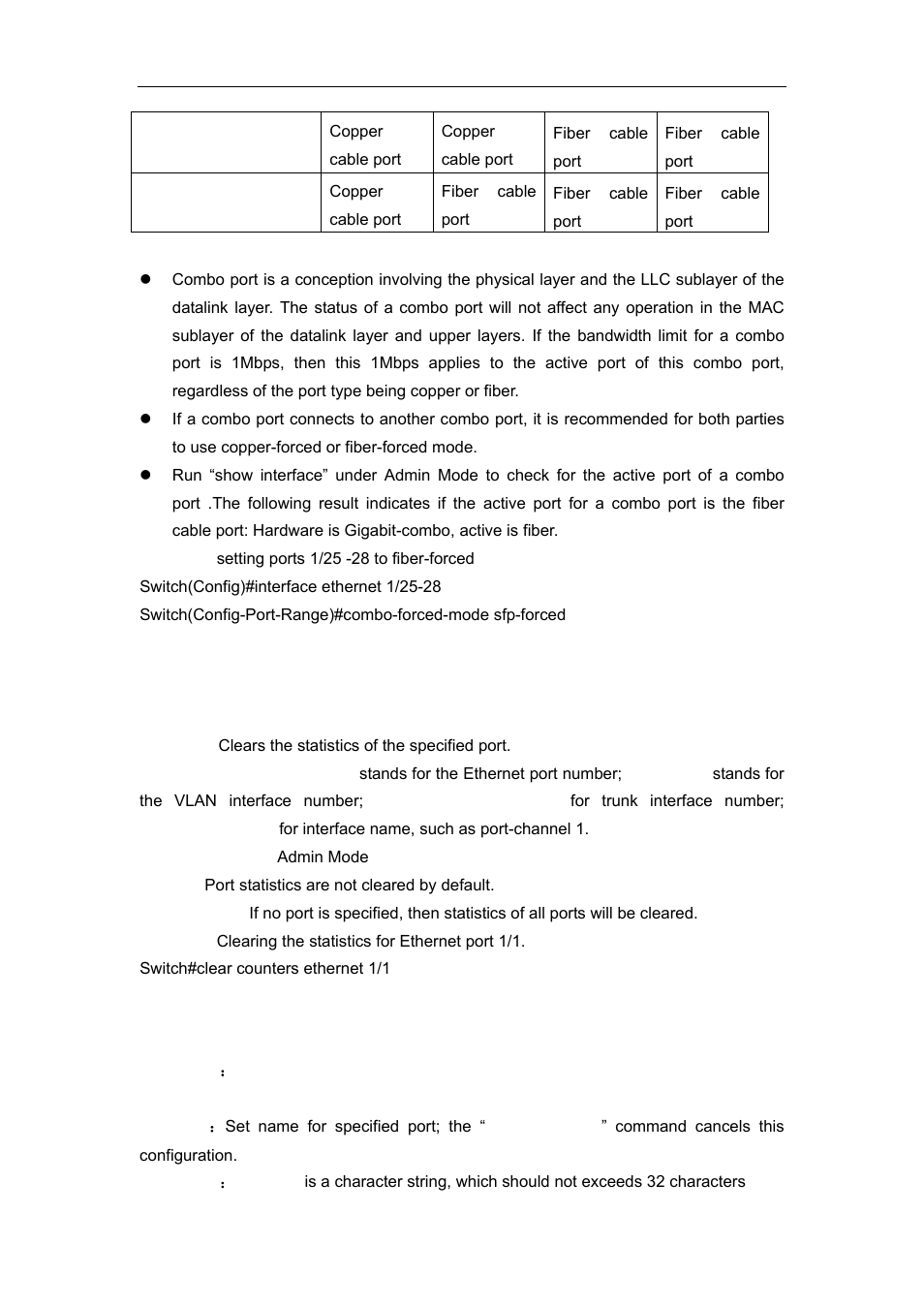 2 clear counters, 3 description | Accton Technology ES4626 User Manual | Page 134 / 853