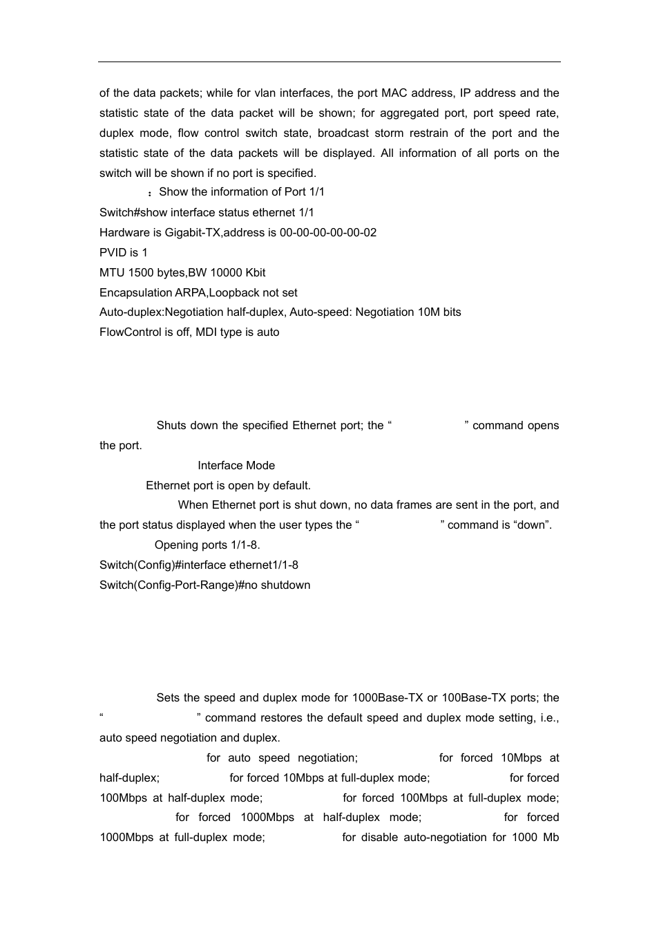 12 shutdown, 13 speed-duplex | Accton Technology ES4626 User Manual | Page 139 / 853