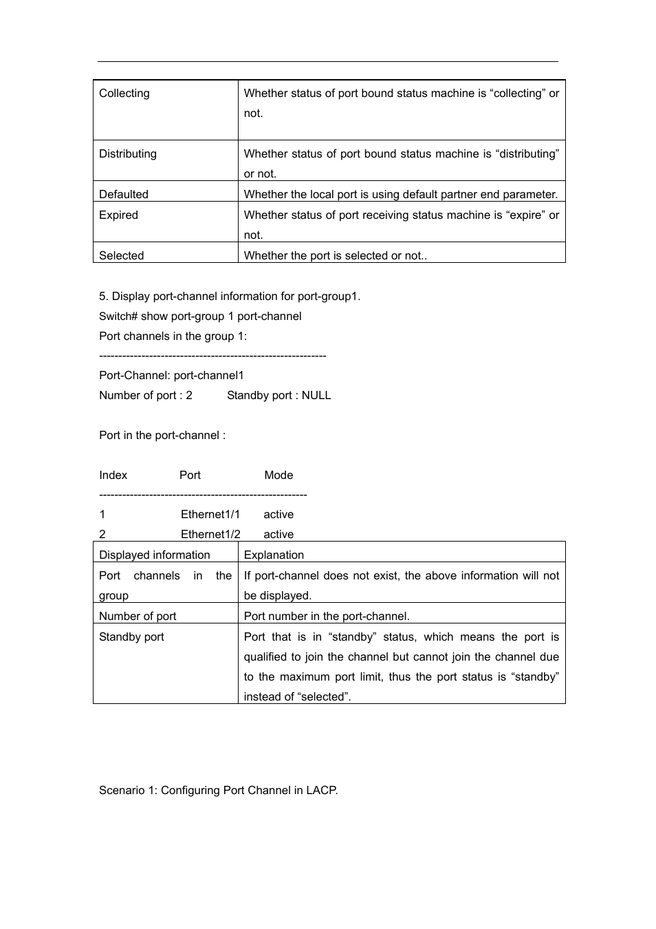 4 port channel example, Hannel, Xample | Accton Technology ES4626 User Manual | Page 161 / 853