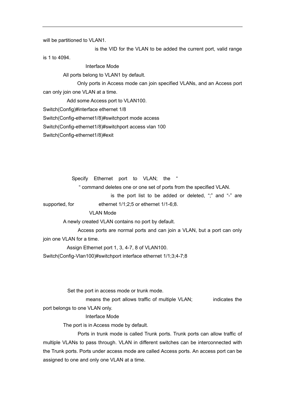 6 switchport interface, 7 switchport mode | Accton Technology ES4626 User Manual | Page 172 / 853