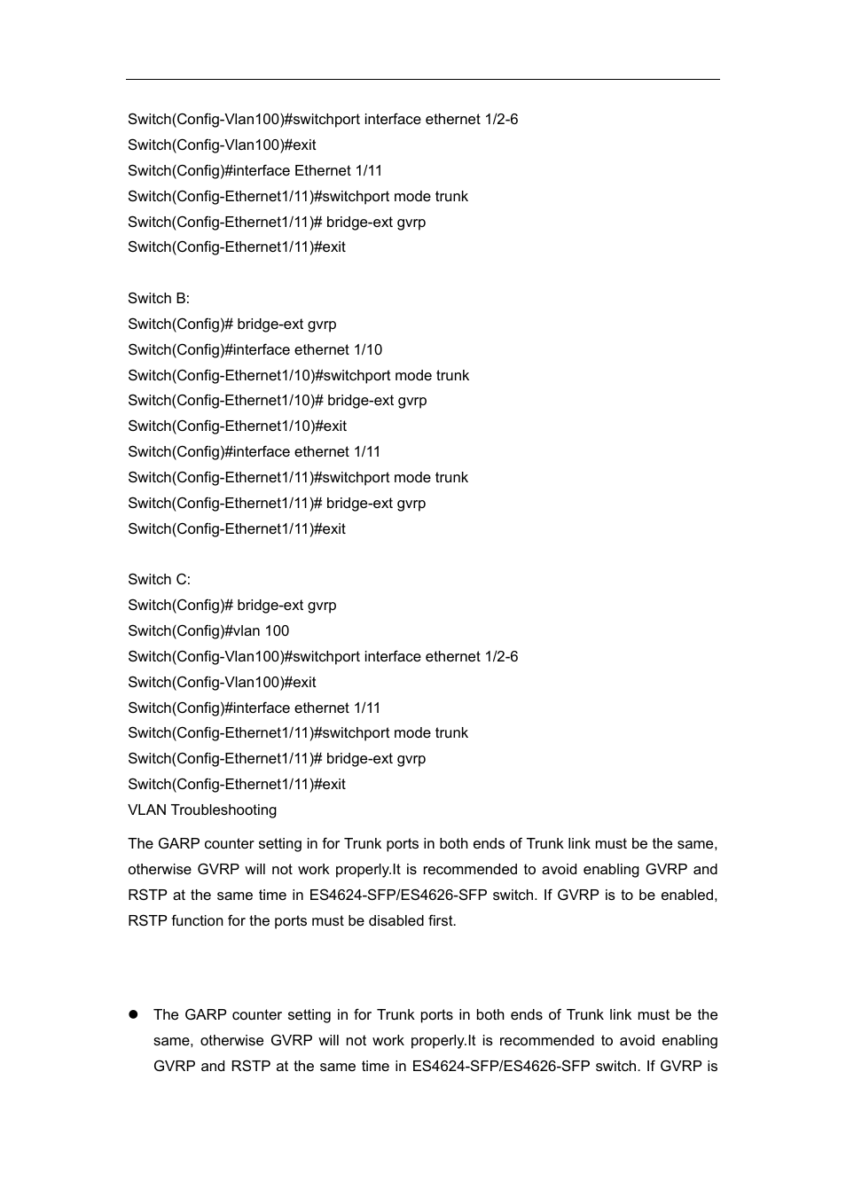 5 gvrp troubleshooting | Accton Technology ES4626 User Manual | Page 182 / 853