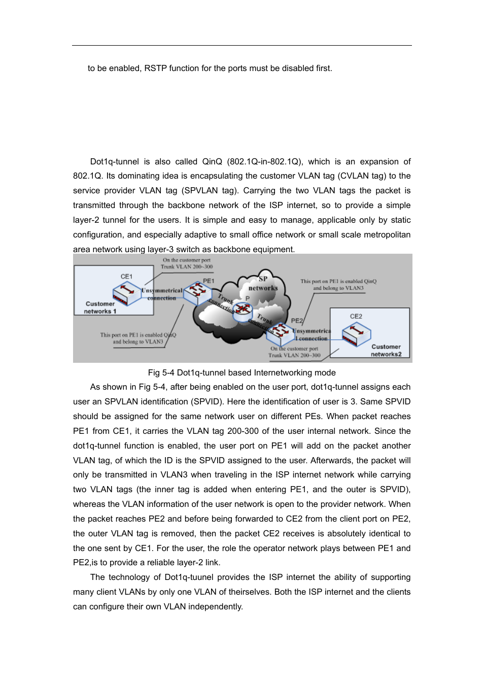 3 dot1q-tunnel configuration, 1 dot1q-tunnel introduction, Tunnel | Onfiguration | Accton Technology ES4626 User Manual | Page 183 / 853