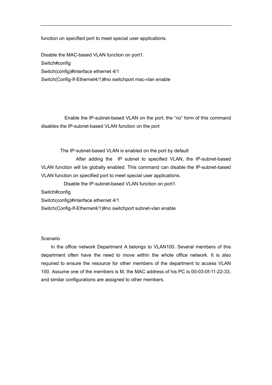 13 switchport subnet-vlan enable, 3 typical application of the dynamic vlan | Accton Technology ES4626 User Manual | Page 199 / 853