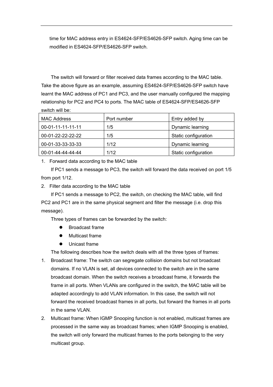 2 forward or filter | Accton Technology ES4626 User Manual | Page 208 / 853