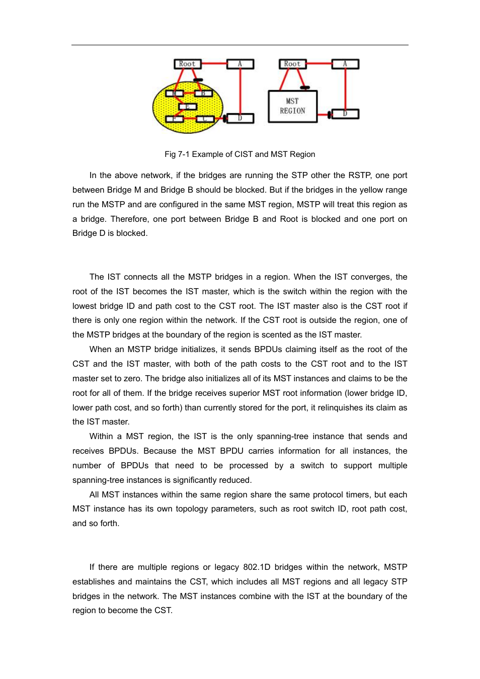 1 operations within an mstp region, 2 operations between mst regions | Accton Technology ES4626 User Manual | Page 220 / 853