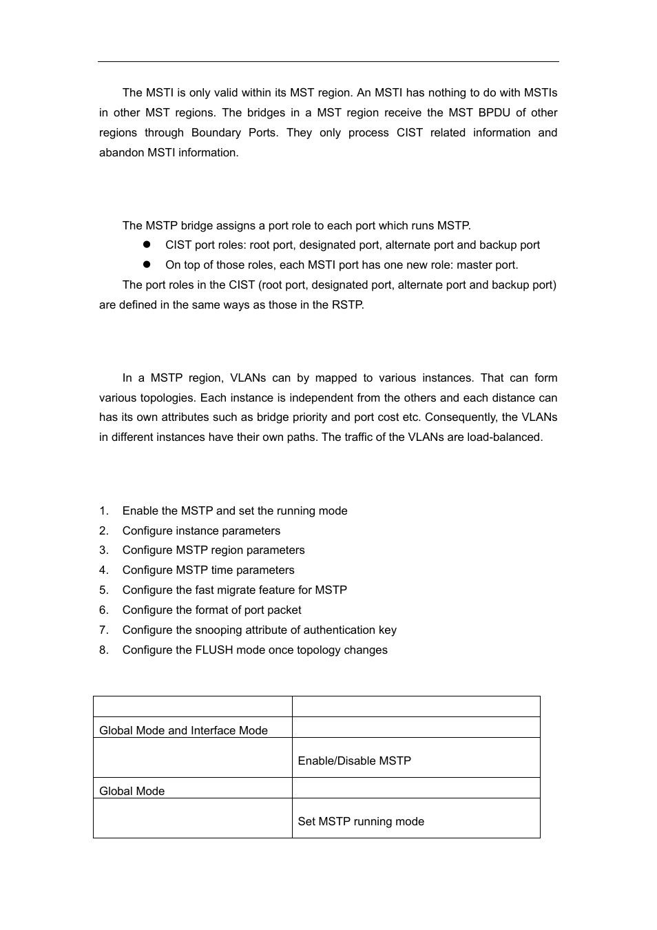 2 port roles, 3 mstp load balance, 2 mstp configuration task list | Mstp, Onfiguration | Accton Technology ES4626 User Manual | Page 221 / 853