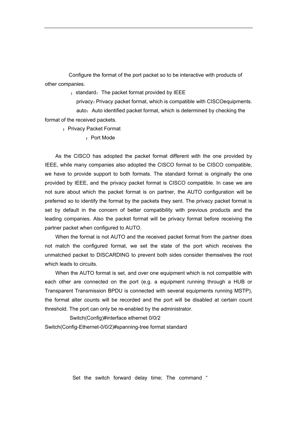 7 spanning-tree format, 8 spanning-tree forward-time | Accton Technology ES4626 User Manual | Page 228 / 853