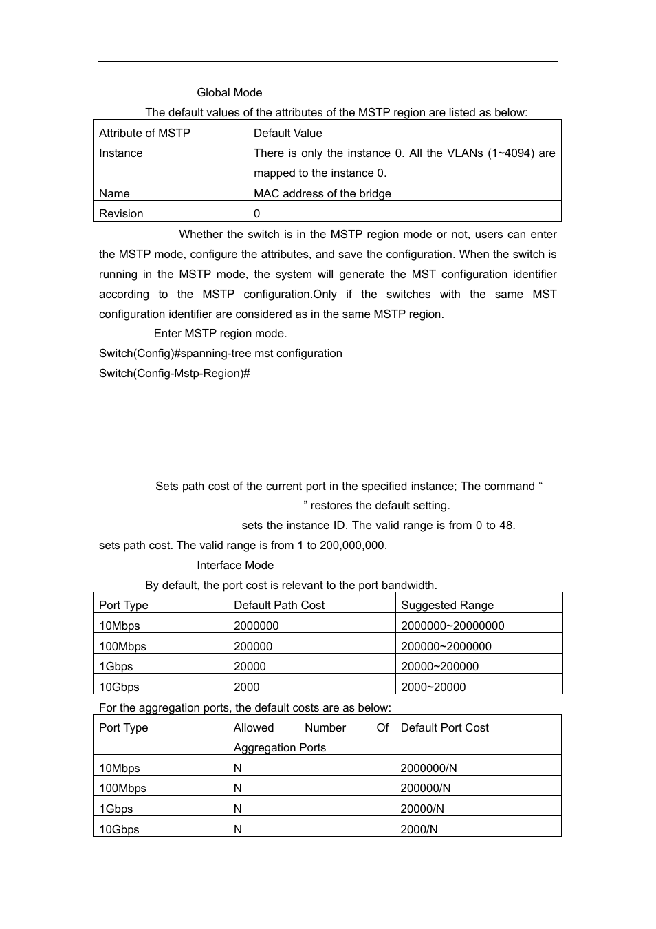 16 spanning-tree mst cost | Accton Technology ES4626 User Manual | Page 232 / 853