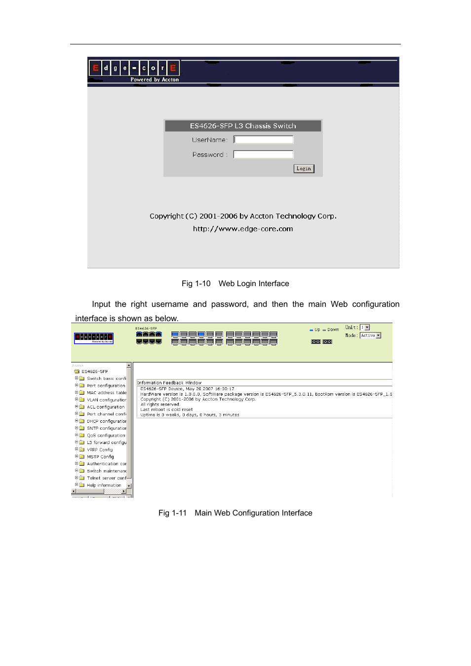 2 management interface, 1 cli interface, Anagement | Nterface | Accton Technology ES4626 User Manual | Page 25 / 853
