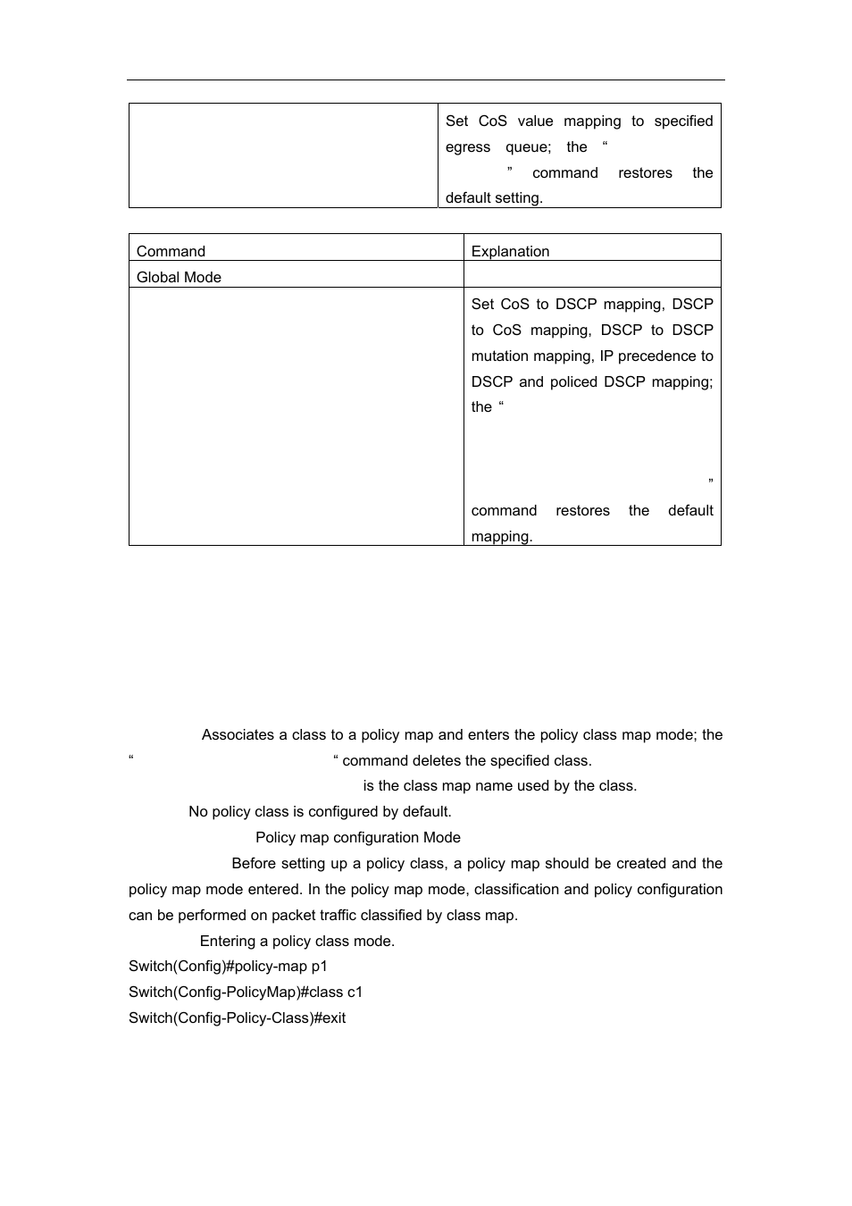 3 commands for qos, 1 class, 2 class-map | Accton Technology ES4626 User Manual | Page 259 / 853