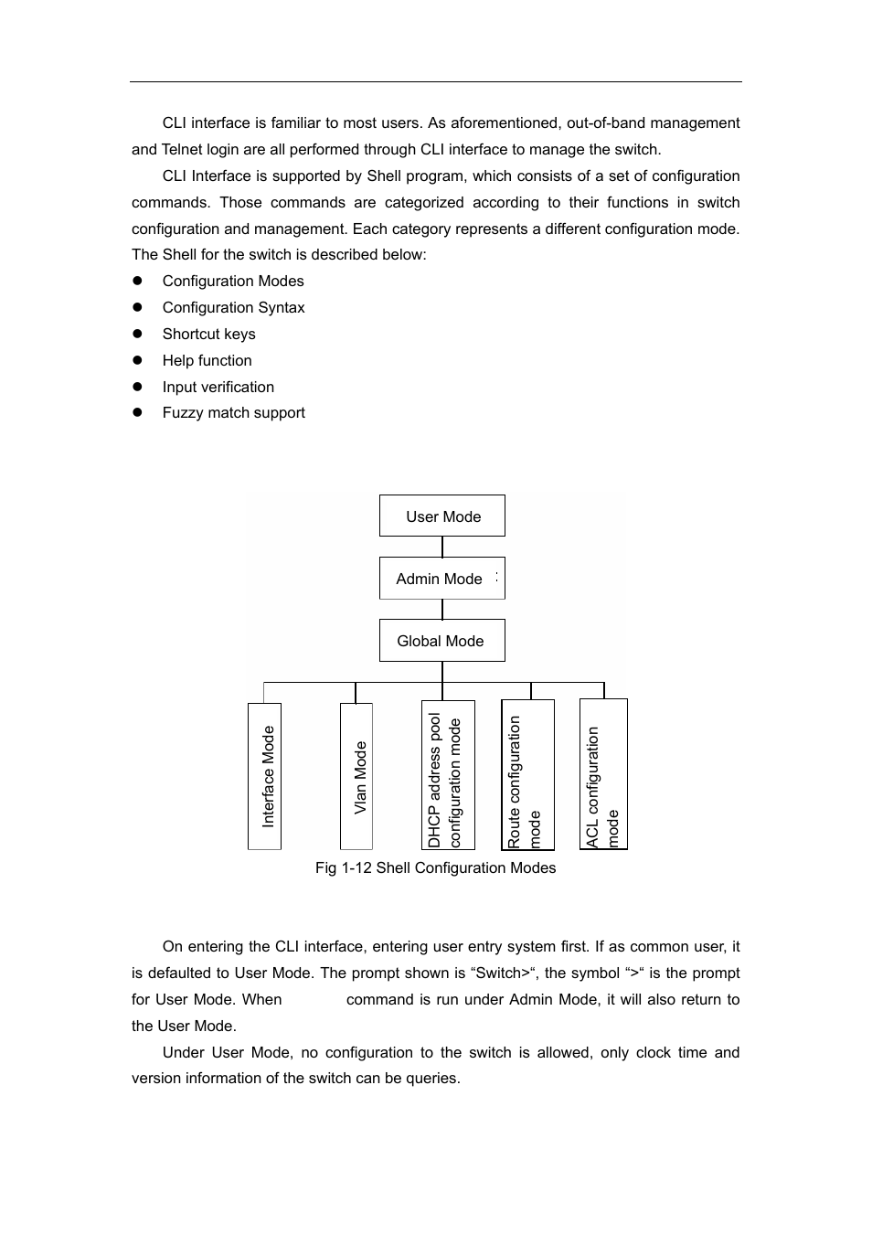 2 configuration modes, 1 user mode | Accton Technology ES4626 User Manual | Page 26 / 853