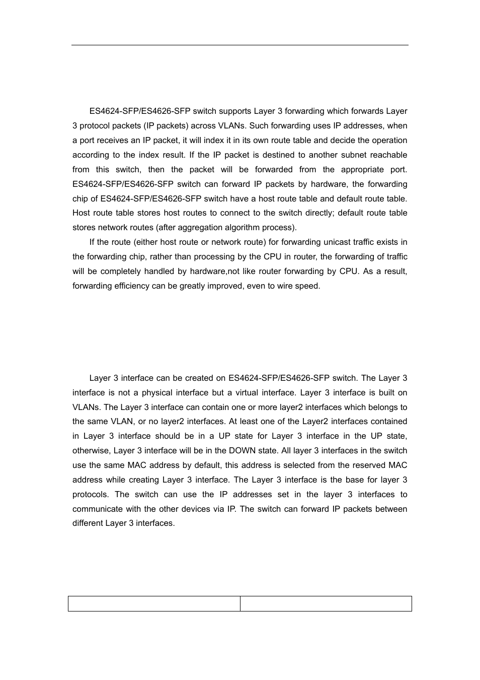 Chapter 9 l3 forward configuration, 1 layer 3 interface, 1 introduction to layer 3 interface | 2 layer 3 interface configuration task list, Ayer, Nterface | Accton Technology ES4626 User Manual | Page 278 / 853