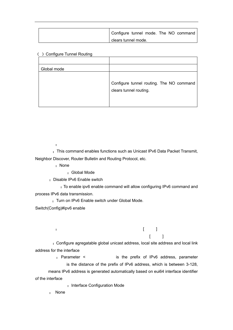 1 commands for ipv6 configuration, 1 ipv6 enable, 2 ipv6 address | Accton Technology ES4626 User Manual | Page 287 / 853