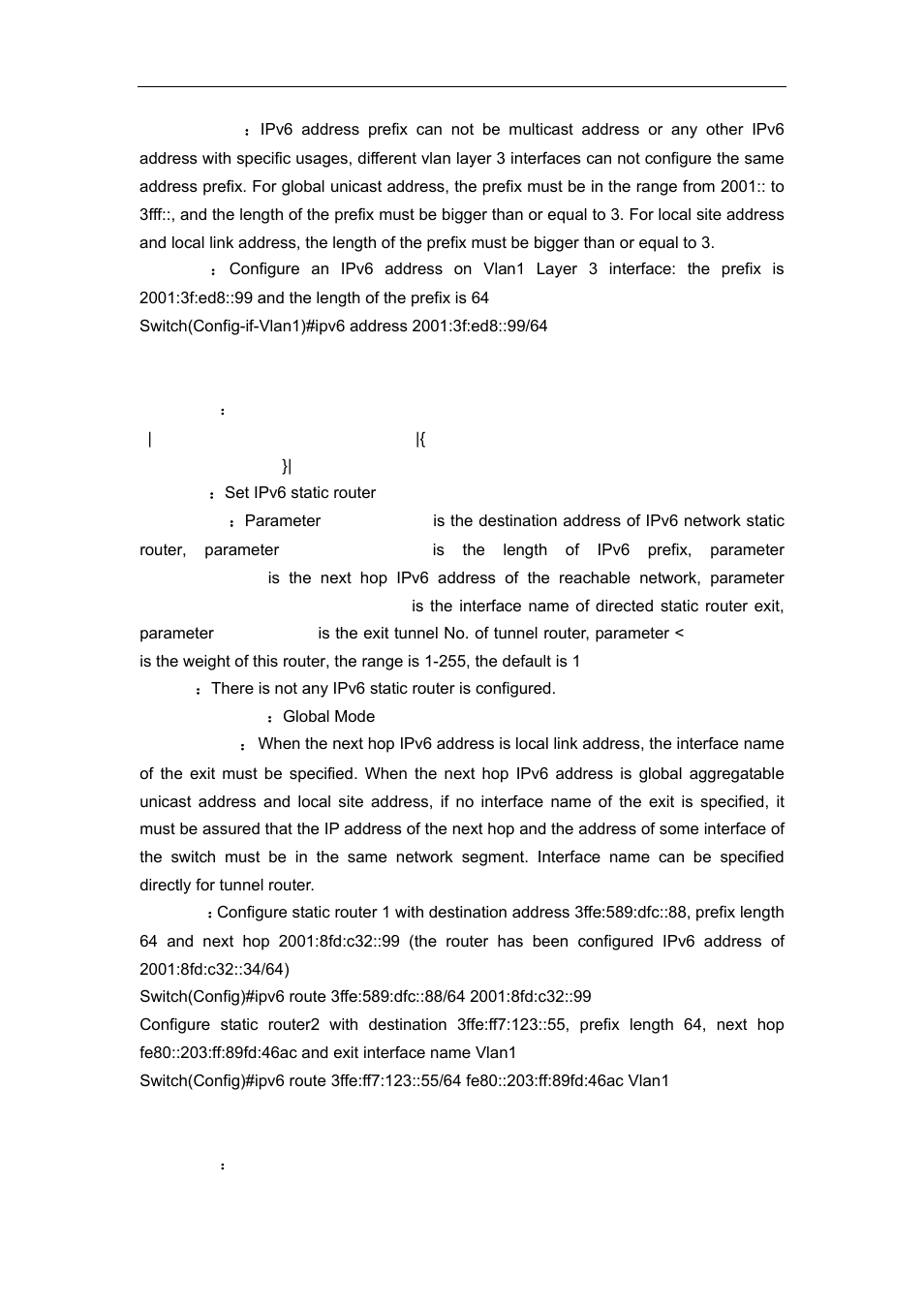 3 ipv6 route, 4 ipv6 nd dad attempts | Accton Technology ES4626 User Manual | Page 288 / 853