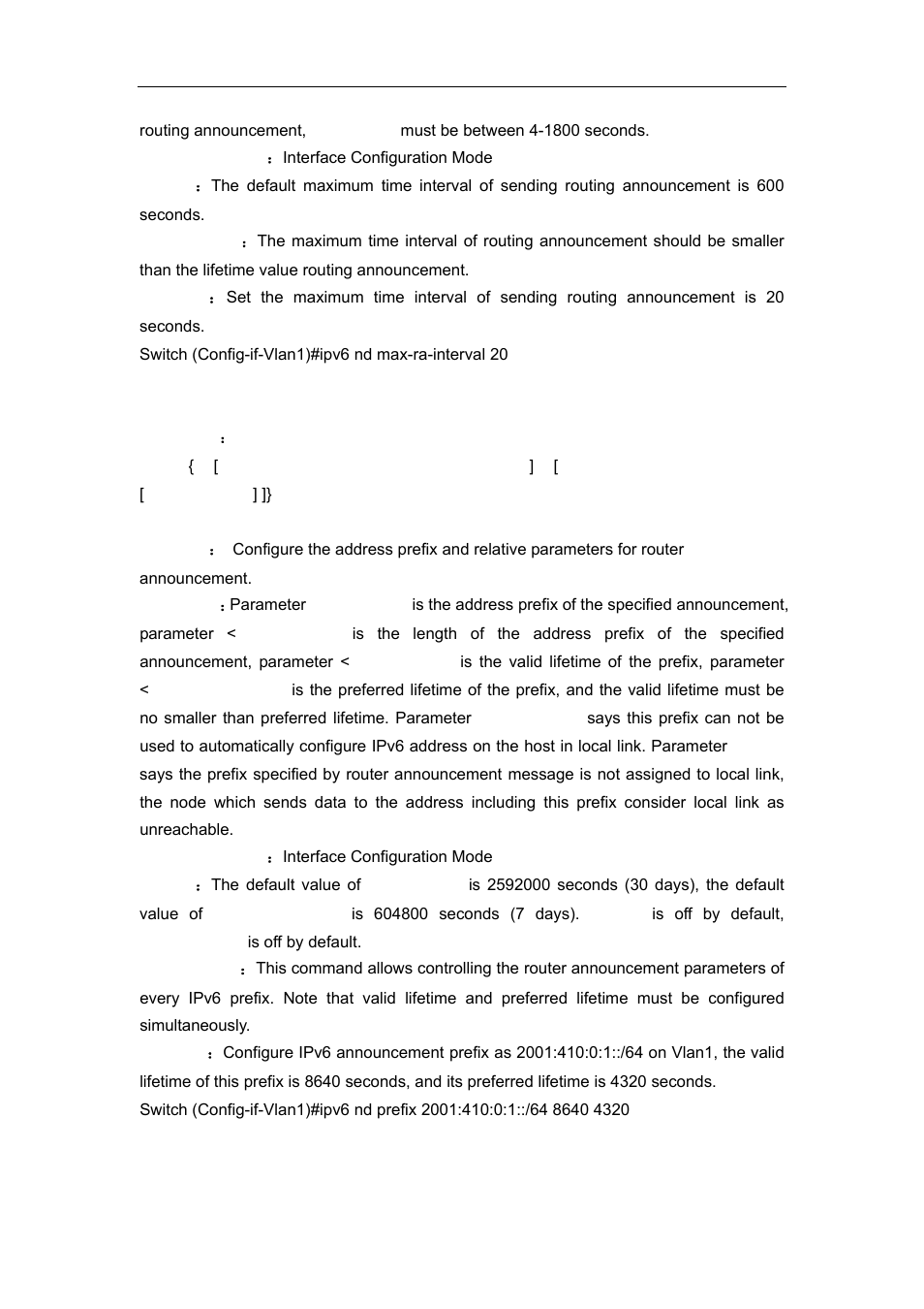 10 ipv6 nd prefix | Accton Technology ES4626 User Manual | Page 291 / 853