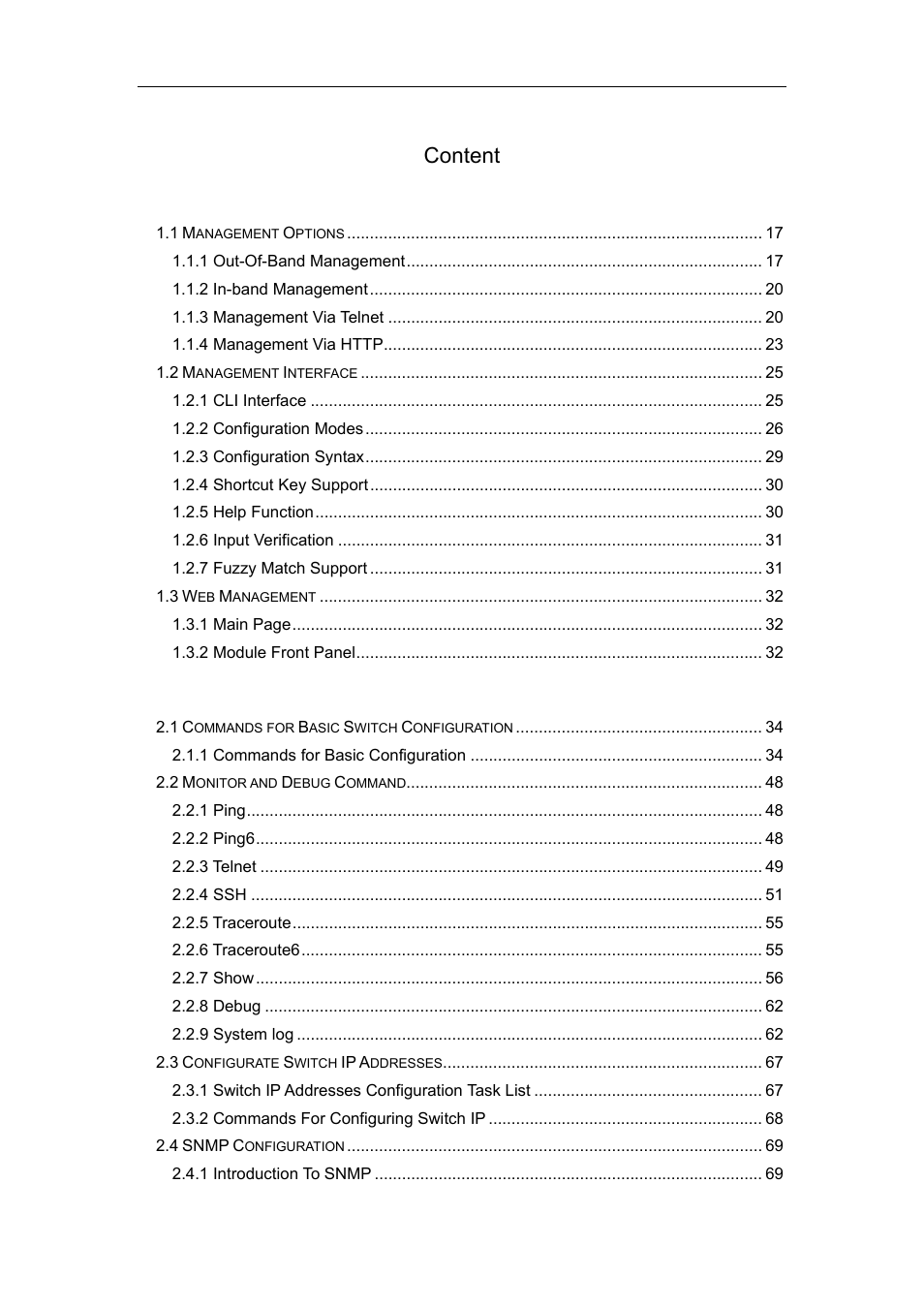 Content | Accton Technology ES4626 User Manual | Page 3 / 853