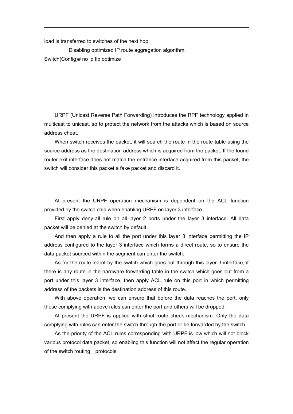 4 urpf, 1 urpf introduction, 2 urpf operation mechanism | 3 urpf configuration task sequence, Urpf | Accton Technology ES4626 User Manual | Page 312 / 853