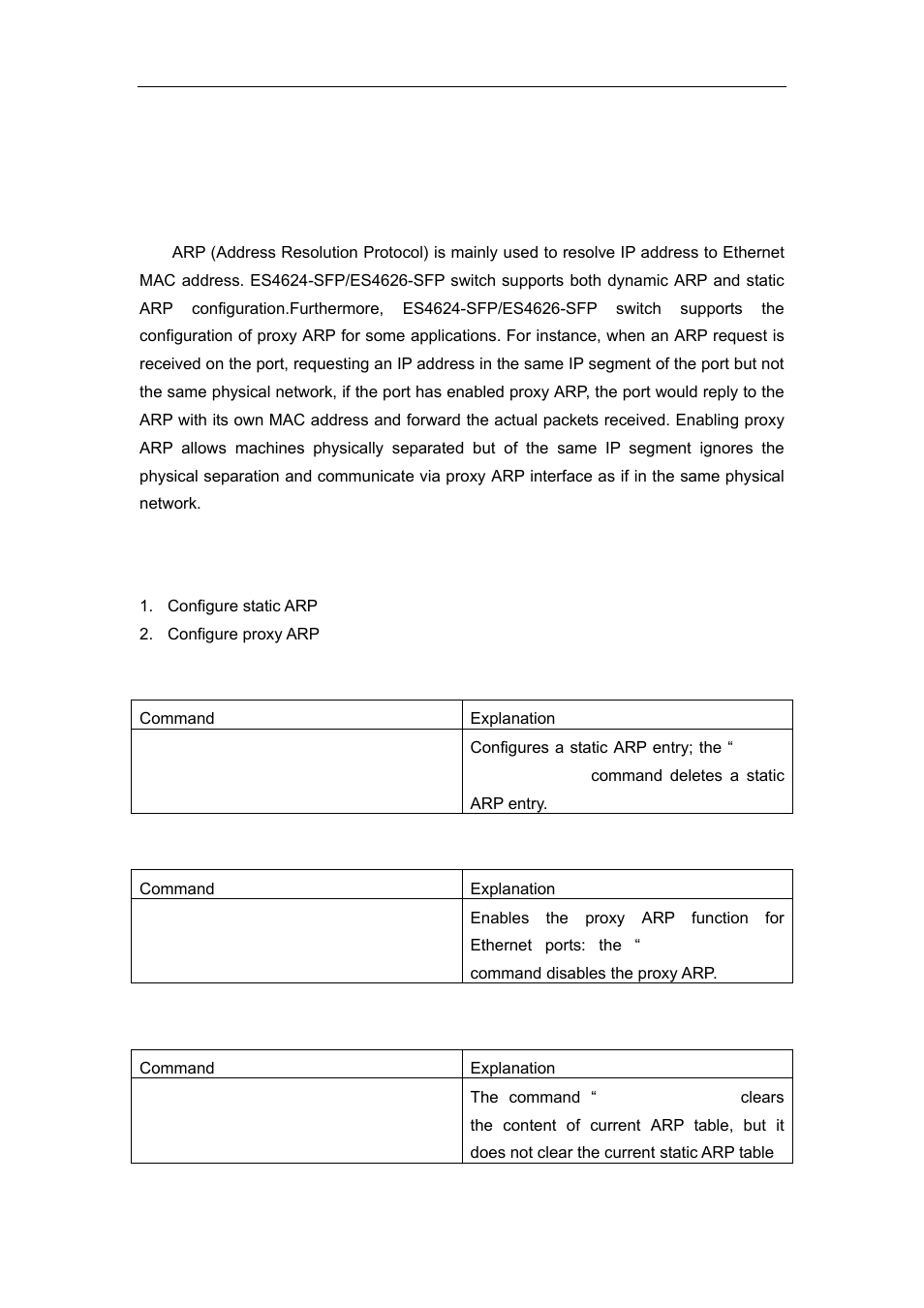 5 arp, 1 introduction to arp, 2 arp configuration task list | Accton Technology ES4626 User Manual | Page 315 / 853