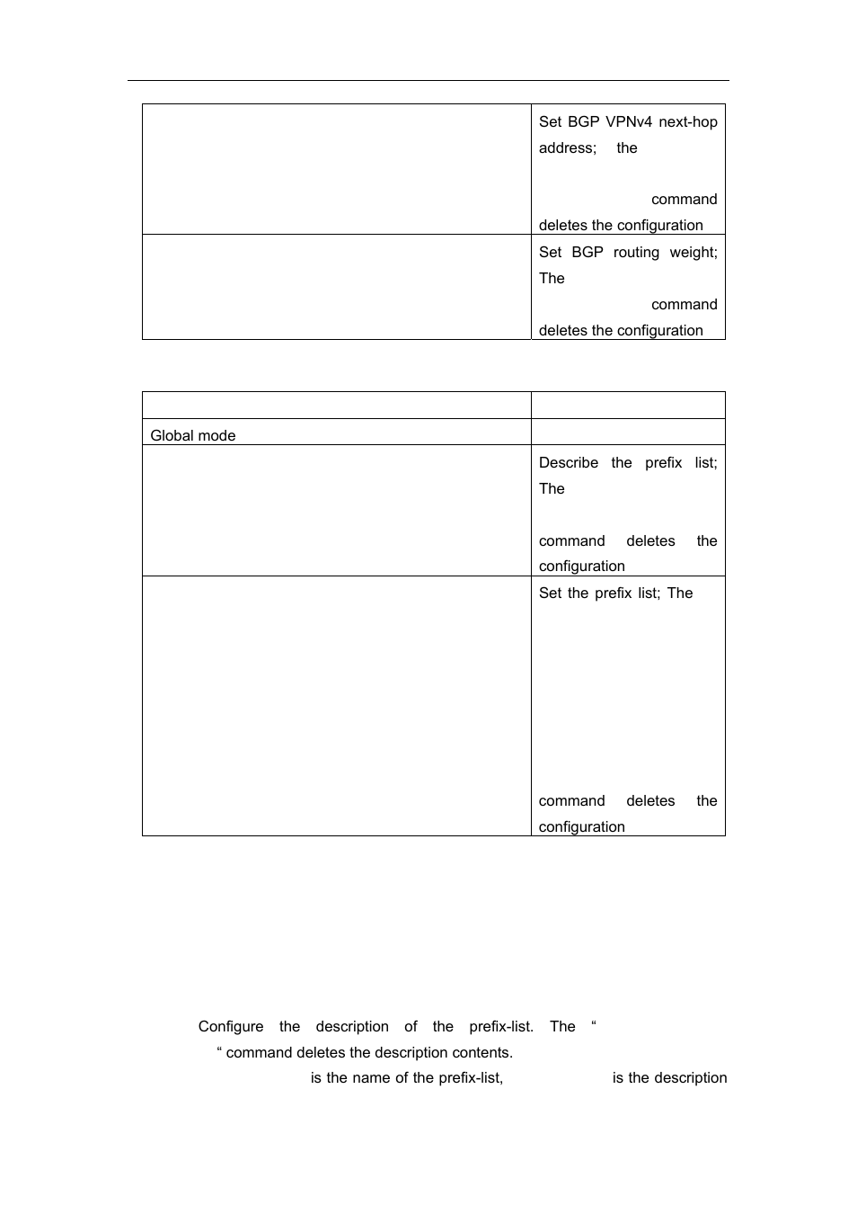3 commands for routing policy, 1 ip prefix-list description | Accton Technology ES4626 User Manual | Page 367 / 853