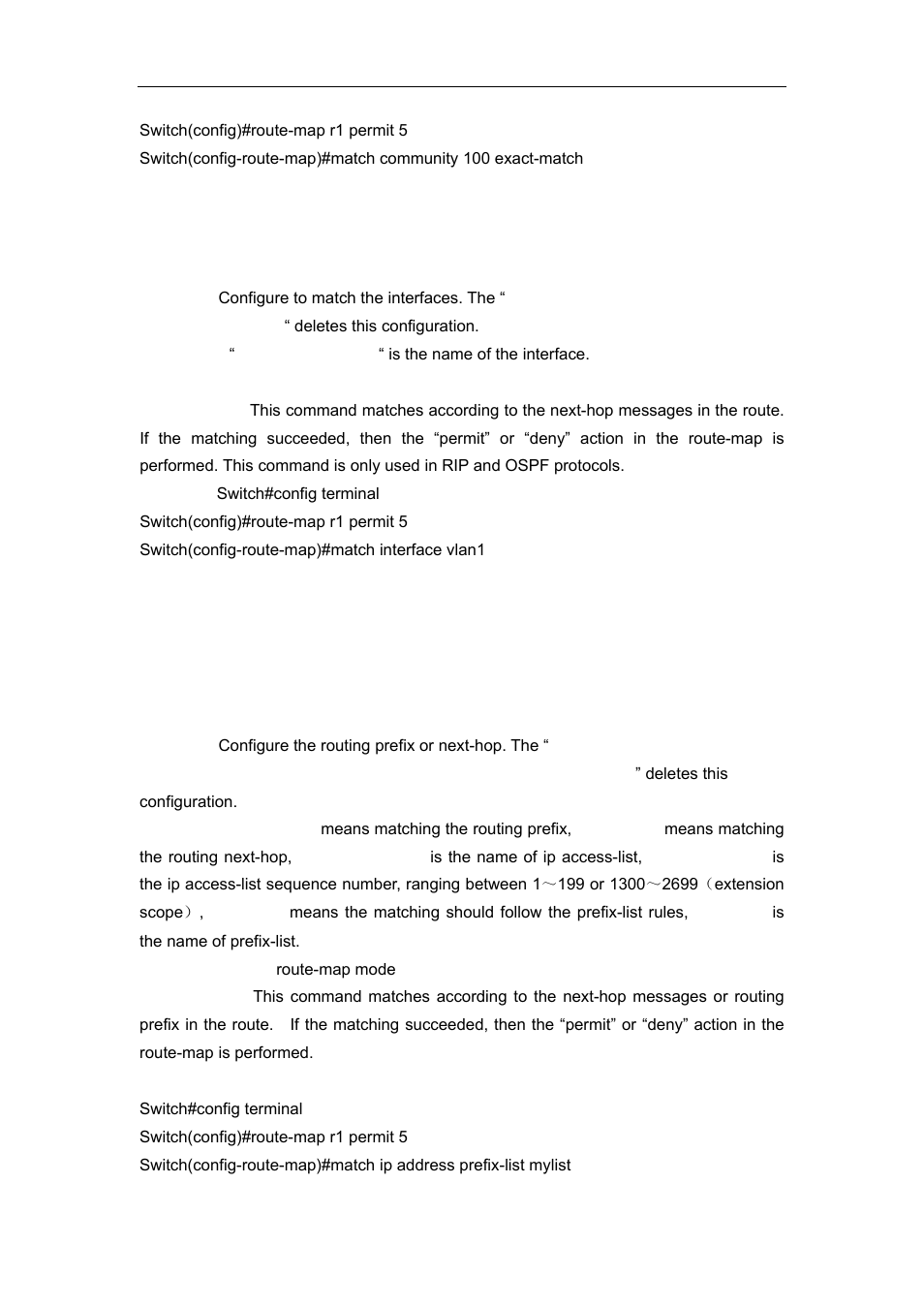 5 match interface, 6 match ip | Accton Technology ES4626 User Manual | Page 370 / 853