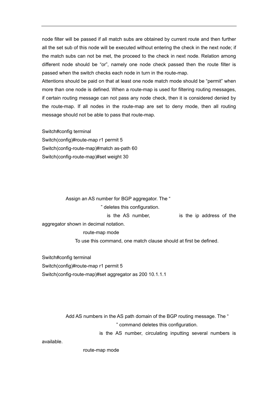 12 set aggregator, 13 set as-path | Accton Technology ES4626 User Manual | Page 373 / 853