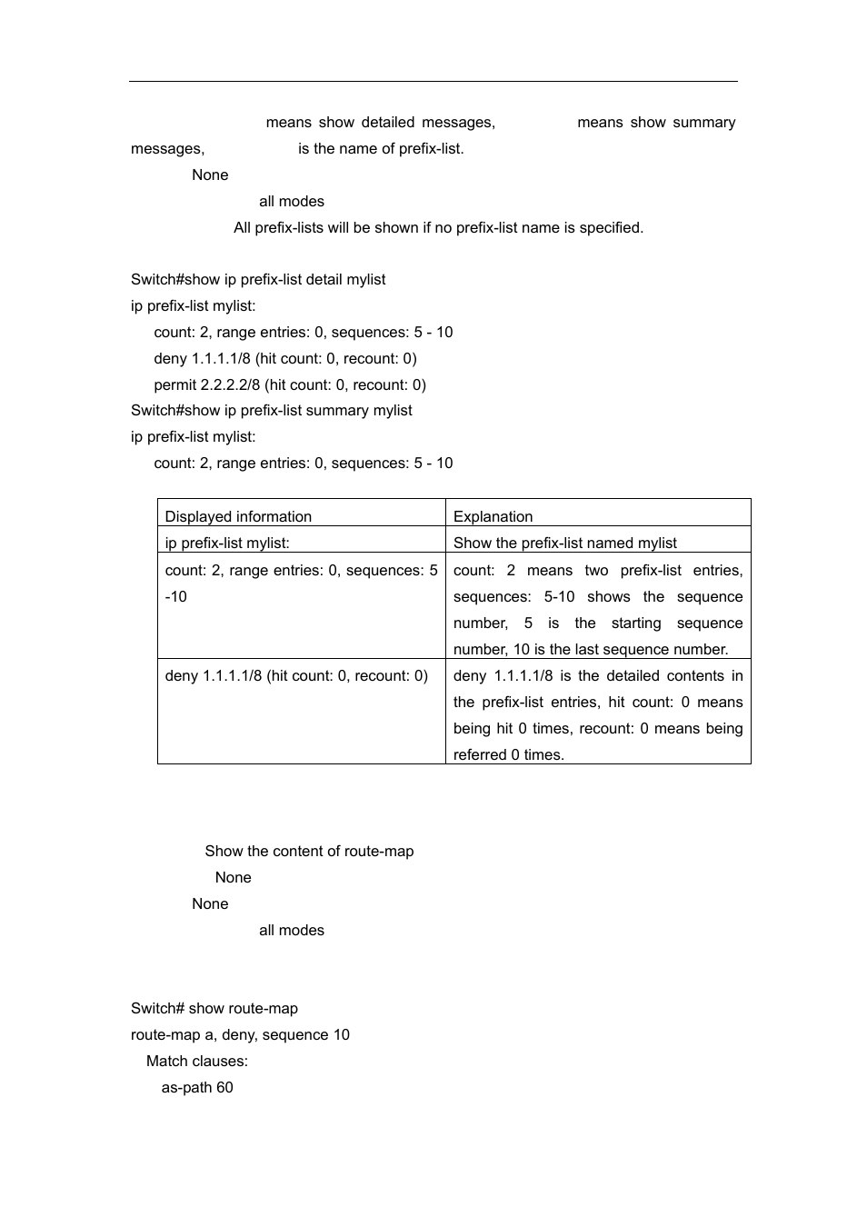 3 show route-map | Accton Technology ES4626 User Manual | Page 382 / 853