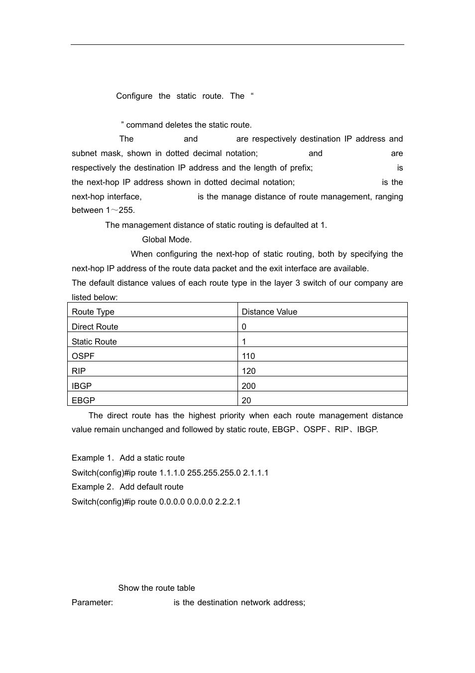 2 show ip route | Accton Technology ES4626 User Manual | Page 385 / 853