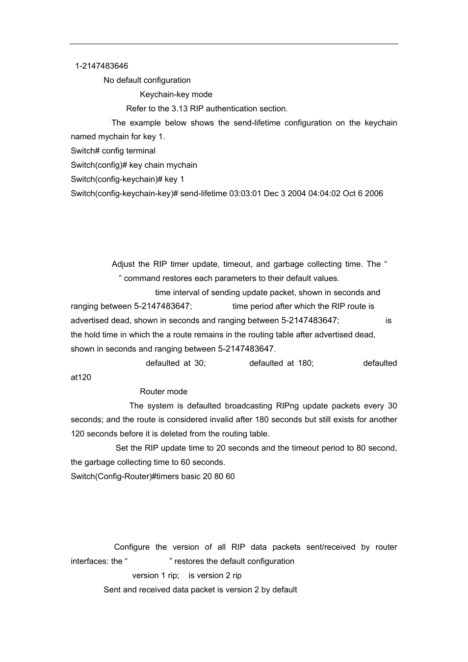 32 timers basic, 33 version | Accton Technology ES4626 User Manual | Page 411 / 853