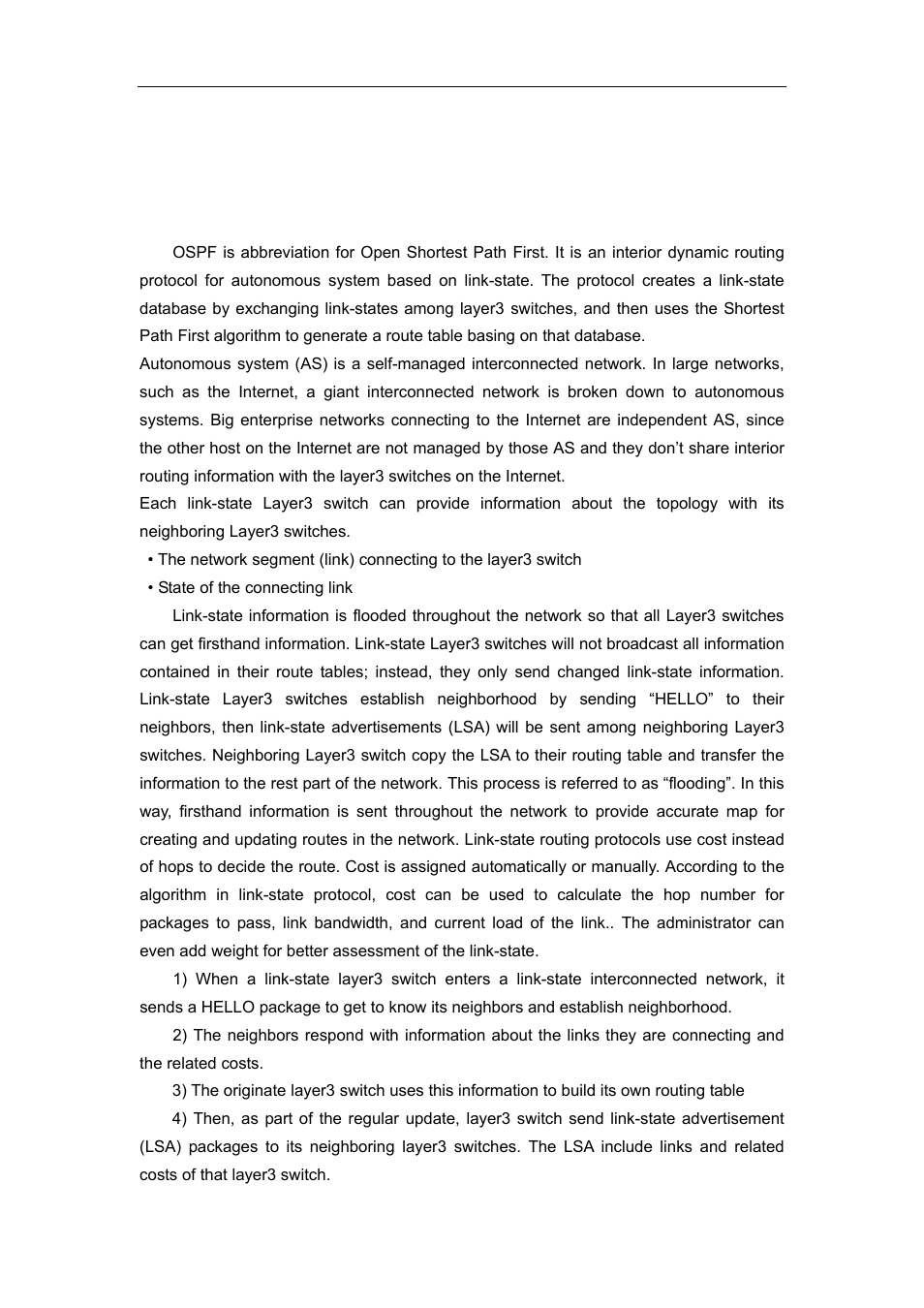 6 ospf, 1 introduction to ospf, Ospf | Accton Technology ES4626 User Manual | Page 437 / 853
