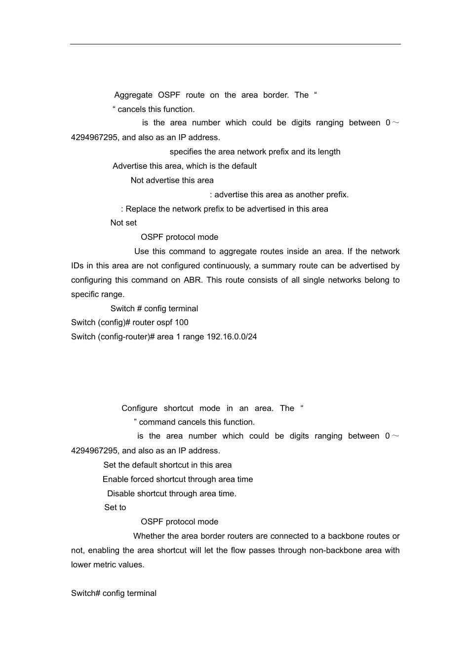 6 area shortcut | Accton Technology ES4626 User Manual | Page 447 / 853