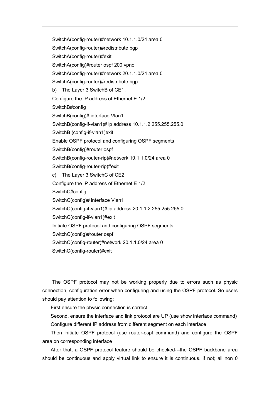5 ospf troubleshooting | Accton Technology ES4626 User Manual | Page 474 / 853