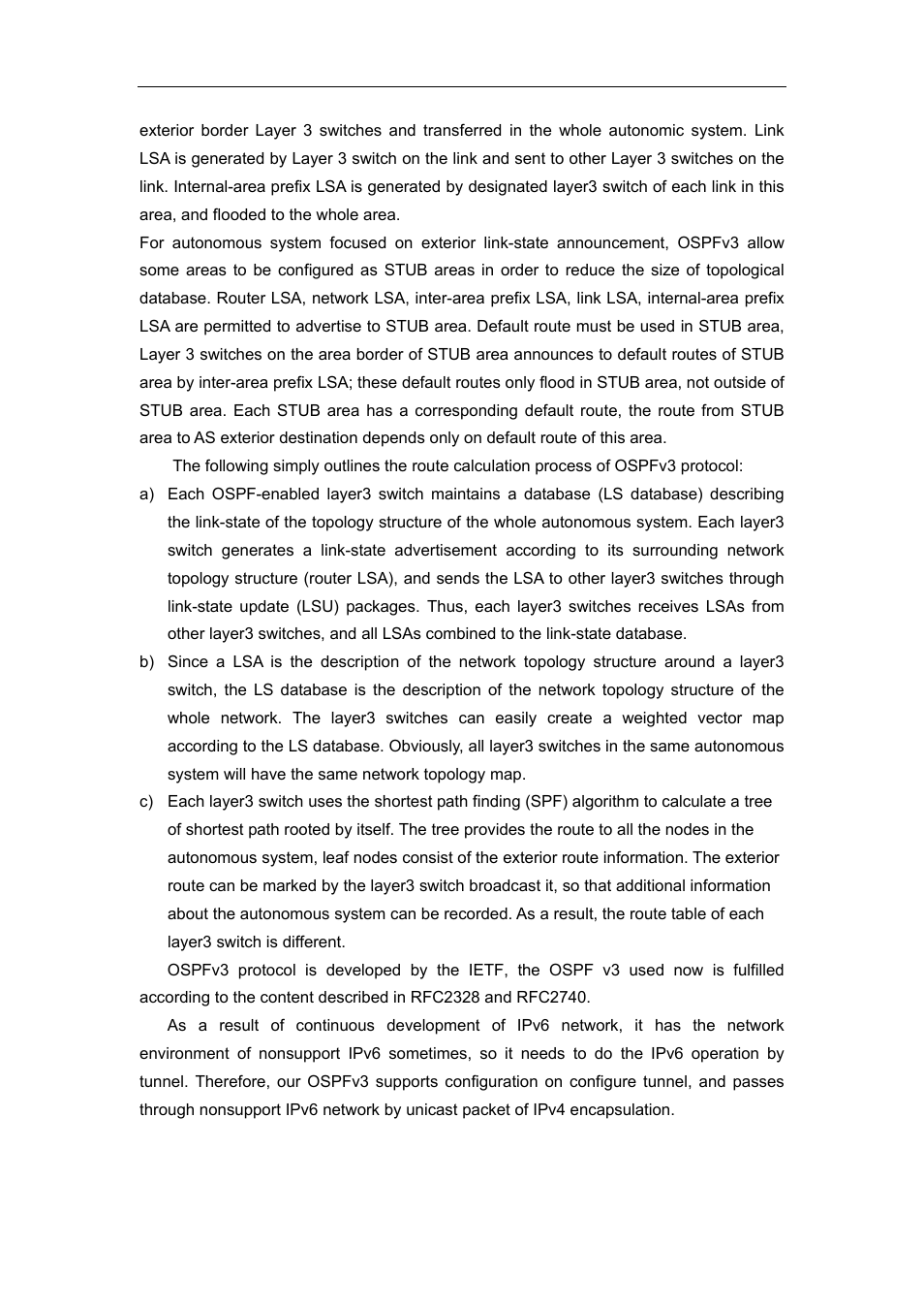 2 ospfv3 configuration task list | Accton Technology ES4626 User Manual | Page 486 / 853