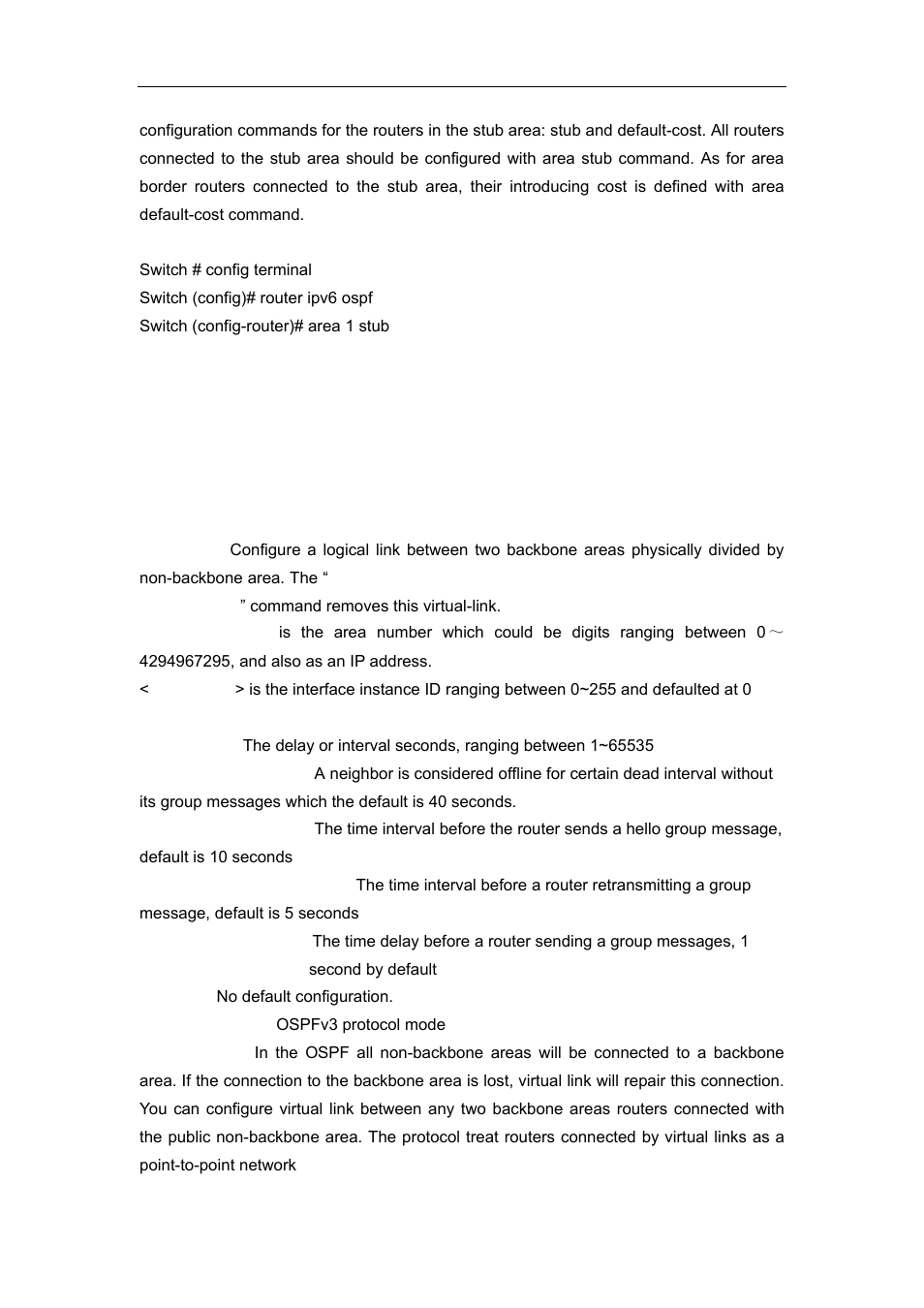 4 area virtual-link | Accton Technology ES4626 User Manual | Page 492 / 853