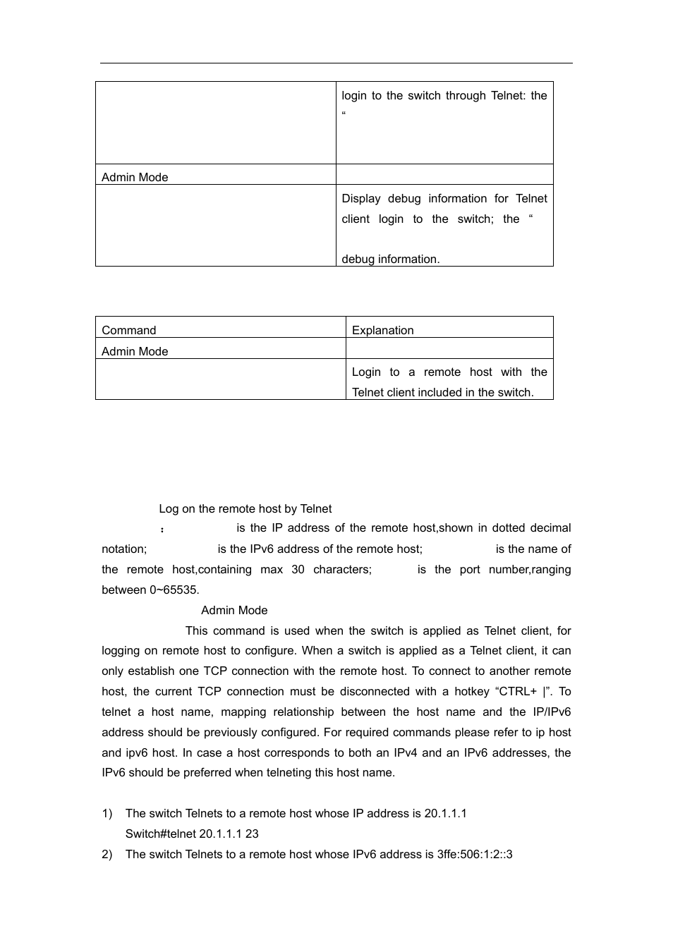 3 commands for telnet, 1 telnet | Accton Technology ES4626 User Manual | Page 50 / 853