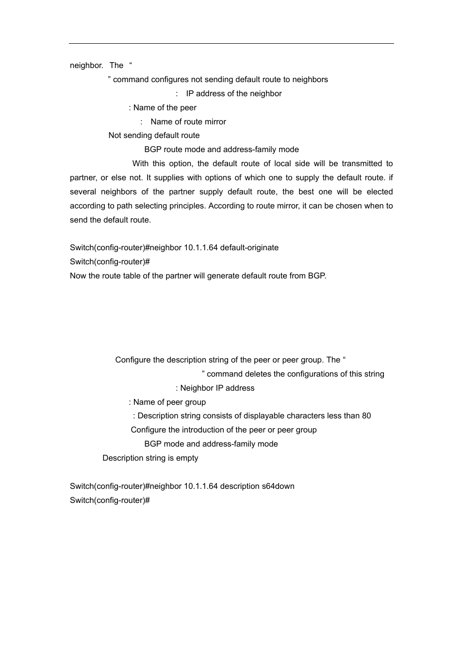 50 neighbor description, 51 neighbor distribute-list | Accton Technology ES4626 User Manual | Page 548 / 853